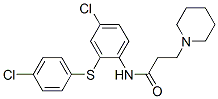 CAS#: 63916-56-3, N-[4-Chloro-2-[(4-Chlorophenyl)Thio]Phenyl]-1-Piperidinepropionamide