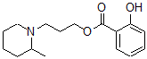 CAS 登录号：63916-86-9， 3-(2-甲基哌啶基)丙基 2-羟基苯甲酸酯