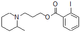 CAS 登录号:63916-88-1, 3-(2-甲基哌啶基)丙基 2-碘苯甲酸酯