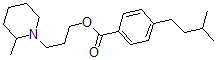 CAS 登录号：63916-91-6， 3-(2-甲基哌啶基)丙基 4-异戊基苯甲酸酯