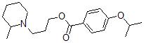 CAS 登录号：63916-92-7， 3-(2-甲基哌啶基)丙基 4-异丙氧基苯甲酸酯