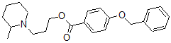 CAS 登录号：63917-81-7， 3-(2-甲基哌啶基)丙基 4-苄氧基苯甲酸酯