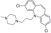 CAS#: 63918-69-4, 3,7-Dichloro-5-[3-(4-Methylpiperazino)Propyl]-5H-Dibenz[b,f]Azepine