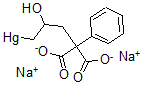 CAS 登录号：63919-18-6， 2-[2-羟基-3-[羟基汞(II)]丙基]-2-(苯基)丙二酸二钠盐