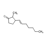 CAS 登录号：639515-38-1， 3-[(1E)-1-庚烯-1-基]-2-甲基环戊酮