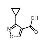 CAS#: 639523-17-4, 3-Cyclopropyl-1,2-oxazole-4-carboxylic acid