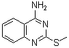 CAS 登录号：63963-40-6， 2-(甲硫基)-4-喹唑啉胺
