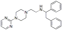 CAS 登录号：63978-43-8， 1-[2-[(1,2-二苯基乙基)氨基]乙基]-4-(2-嘧啶基)哌嗪