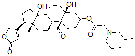 CAS 登录号：63979-68-0， 毒毛旋花甙元 3-[(二丙基氨基)乙酸酯]