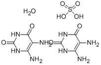 CAS 登录号：63981-35-1， 5,6-二氨基-2,4-二羟基嘧啶硫酸盐二水合物