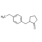CAS 登录号：639857-67-3， 2-(4-乙基苄基)环戊酮