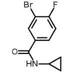 CAS 登录号：639858-63-2， 3-溴-N-环丙基-4-氟苯甲酰胺