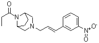 CAS#: 63990-46-5, 1-[3-[3-(3-Nitrophenyl)-2-Propen-1-Yl]-3,8-Diazabicyclo[3.2.1]Oct-8-Yl]-1-Propanone