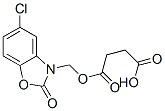 CAS 登录号：63992-03-0， 琥珀酸氢 1-(5-氯-2-氧代苯并恶唑-3-基)甲基酯