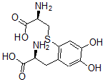 CAS 登录号：64003-39-0， 6-S-半胱氨酰多巴