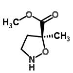 CAS 登录号：64018-38-8， 甲基(5S)-5-甲基-1,2-恶唑烷-5-羧酸酯