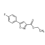 CAS#: 640291-92-5, Ethyl 5-(4-fluorophenyl)-1,2-oxazole-3-carboxylate