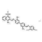 CAS#: 6405-98-7, Sodium 4-Amino-3-({4'-[(2,4-Dihydroxyphenyl)Diazenyl]-3,3'-Dimethyl-4-Biphenylyl}Diazenyl)-1-Naphthalenesulfonate