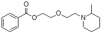 CAS 登录号：64050-31-3， 2-[2-(2-甲基哌啶基)乙氧基]乙基苯甲酸酯