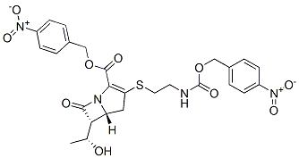 CAS#: 64067-13-6, (4-Nitrophenyl)Methyl [5R-[5alpha,6alpha(R*)]]-6-(1-Hydroxyethyl)-3-[[2-[[[(4-Nitrophenyl)Methoxy]Carbonyl]Amino]Ethyl]Thio]-7-Oxo-1-Azabicyclo[3.2.0]Hept-2-Ene-2-Carboxylate