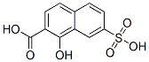 CAS 登录号：6407-91-6， 1-羟基-7-磺基-2-萘甲酸