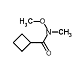 CAS#: 640768-72-5, N-Methoxy-N-methylcyclobutanecarboxamide
