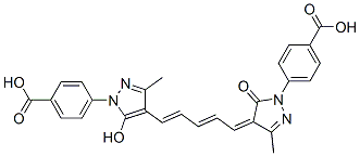 CAS 登录号：64137-49-1， 4-[4-[5-[1-(4-羧基苯基)-1,5-二氢-3-甲基-5-氧代-4H-吡唑-4-亚基]-1,3-戊二烯基]-5-羟基-3-甲基-1H-吡唑-1-基]苯甲酸