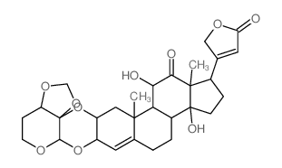 CAS#: 64144-98-5, 2alpha,3beta-[[(3aR,4S,7aR)-7,7alpha-Dihydro-4H-1,3-Dioxolo[4,5-c]Pyran-3a,4(6H)-Diyl]Bis(Oxy)]-11alpha,14-Dihydroxy-12-Oxocarda-4,20(22)-Dienolide