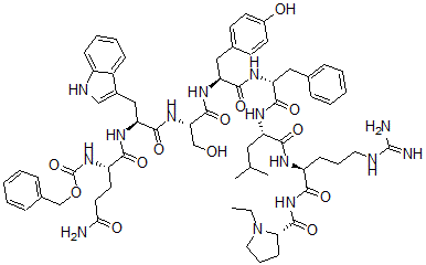 CAS 登录号：64153-06-6， 谷氨酰胺酰(1)-去组氨酰(2)-苯丙氨酰(6)-N-乙基脯氨酰胺(9)-黄体生成激素释放激素