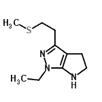 CAS#: 641584-87-4, 1-Ethyl-3-[2-(methylsulfanyl)ethyl]-1,4,5,6-tetrahydropyrrolo[2,3-c]pyrazole