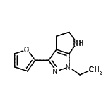 CAS#: 641584-96-5, 1-Ethyl-3-(2-furyl)-1,4,5,6-tetrahydropyrrolo[2,3-c]pyrazole