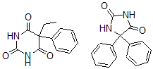 CAS 登录号：64217-16-9， 5,5-二苯基咪唑烷-2,4-二酮 5-乙基-5-苯基嘧啶-2,4,6(1H,3H,5H)-三酮混合物