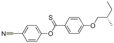 CAS 登录号：64240-66-0， (S)-(4-氰基苯基) 4-(2-甲基丁氧基)硫代苯甲酸酯
