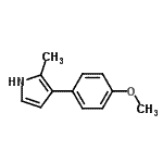 CAS#: 642486-46-2, 3-(4-Methoxyphenyl)-2-methyl-1H-pyrrole