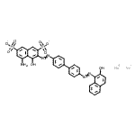 CAS 登录号：6426-68-2， 二钠5-氨基-4-羟基-3-({4'-[(2-羟基-1-萘基)偶氮]-4-联苯基}偶氮)-2,7-萘二磺酸酯