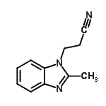 CAS 登录号：64266-18-8， 3-(2-甲基-1H-苯并咪唑-1-基)丙腈