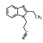 CAS 登录号：64266-25-7， 3-(2-乙基-1H-苯并咪唑-1-基)丙腈
