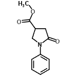 CAS 登录号：64320-92-9， 甲基5-氧代-1-苯基-3-吡咯烷羧酸酯