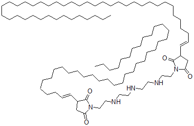 CAS 登录号：64347-03-1， 1-[2-[[2-[[2-[[2-[2,5-二氧代-3-(四十四烷基)-1-吡咯烷基]乙基]氨基]乙基]氨基]乙基]氨基]乙基]-3-(三十八碳烯基)吡咯烷-2,5-二酮