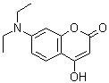 CAS 登录号：64369-55-7， 7-(二乙基氨基)-4-羟基-2H-苯并吡喃-2-酮