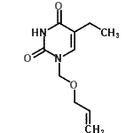 CAS 登录号：643742-69-2， 1-[(烯丙氧基)甲基]-5-乙基-2,4(1H,3H)-嘧啶二酮