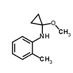 CAS 登录号：645419-89-2， N-(1-甲氧基环丙基)-2-甲基苯胺