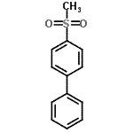CAS 登录号：6462-34-6， 4-(甲基磺酰基)联苯