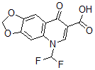 CAS 登录号：64621-47-2， 5-(二氟甲基)-8-氧代-5,8-二氢[1,3]二氧杂环戊并[4,5-g]喹啉-7-羧酸