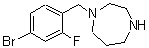 CAS 登录号：646455-62-1， 1-(4-溴-2-氟苄基)-1,4-二氮杂环庚烷