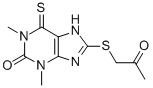 CAS#: 6466-01-9, 6,7-Dihydro-1,3-Dimethyl-8-[(2-Oxopropyl)Thio]-6-Thioxo-1H-Purin-2(3H)-One