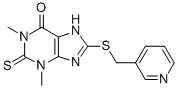 CAS#: 6466-15-5, 8-[(3-Pyridylmethyl)Thio]-3,7-Dihydro-1,3-Dimethyl-2-Thioxo-1H-Purin-6-One