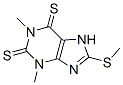 CAS 登录号：6466-20-2， 3,7-二氢-1,3-二甲基-8-(甲硫基)-1H-嘌呤-2,6-二硫酮