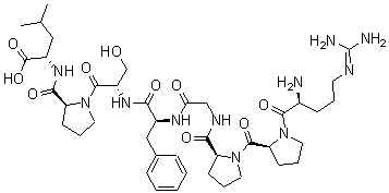CAS 登录号：64695-06-3， 8-L-亮氨酸-1-8-血管舒缓激肽