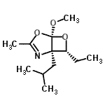 CAS#: 647012-62-2, (1R,5S,7R)-7-Ethyl-1-isobutyl-5-methoxy-3-methyl-4,6-dioxa-2-azabicyclo[3.2.0]hept-2-ene